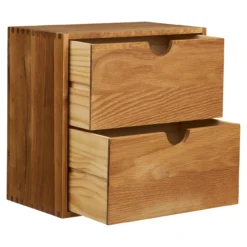 House nordic townsville vegghylle med skuffer eik 18x30x30 cm