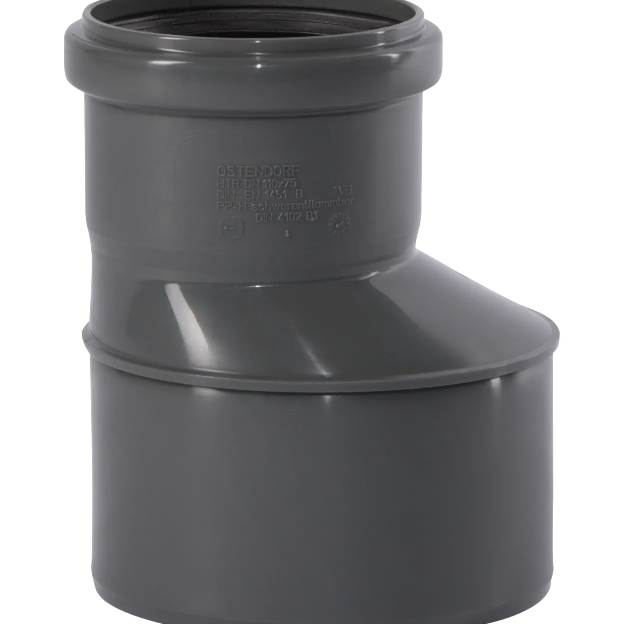 Ht safe reduksjon pp grå 110/75mm