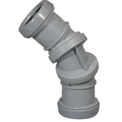 Jotiflex 32mm bend 0-90° dobbelmuffe grå