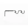Kirsch holder dobbel ø19 svart