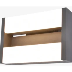 Lutec architectural conroy vegghengt lampe mørk grå