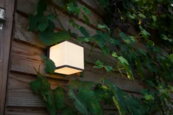 Lutec architectural doblo vegghengt lampe 150mm kull grå