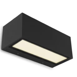 Lutec architectural gemini led vegghengt lampe matt sort