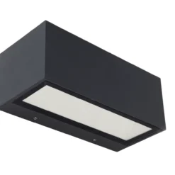 Lutec architectural gemini vegghengt lampe mørk grå