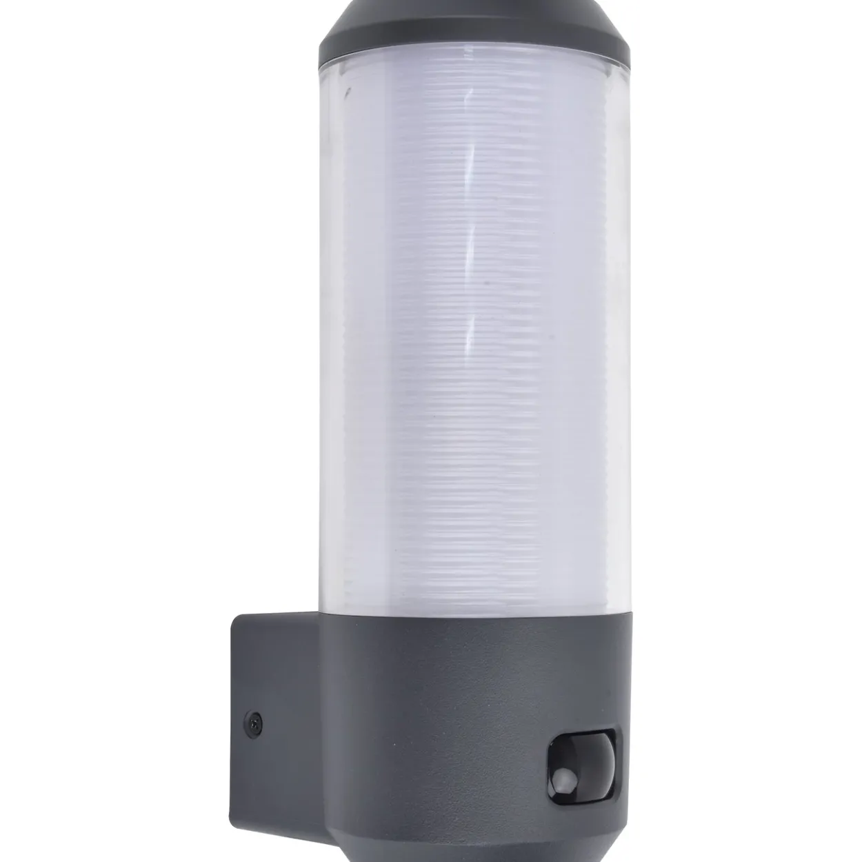 Lutec architectural hero vegghengt lampe m/ sensor mørk grå