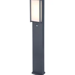 Lutec architectural qubo hagelampe m/sensor mørk grå