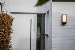 Lutec architectural qubo vegghengt lampe ip44 mørk grå