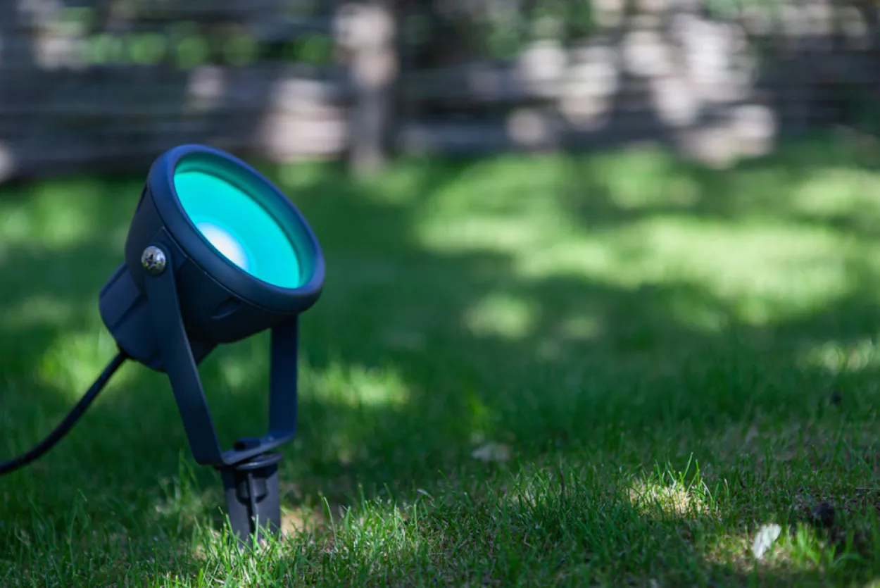Lutec connected mini leto spotlight hagelampe grå
