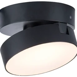 Lutec connect stanos indoor 1 led sort taklampe ø10