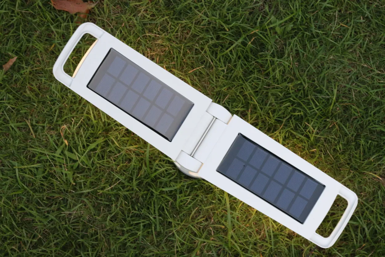 Lutec dragonfly solar lampe silver grey