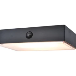 Lutec fadi solar lampe sort