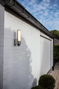 Lutec security leda vegglampe rustfritt stål