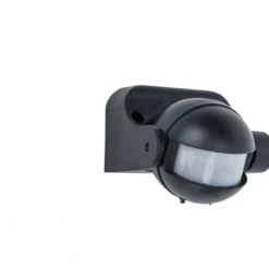 Lutec security sphere vegglampe sort
