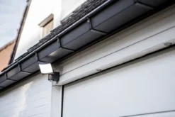 Lutec security sunshine vegglampe ip44 kull grå