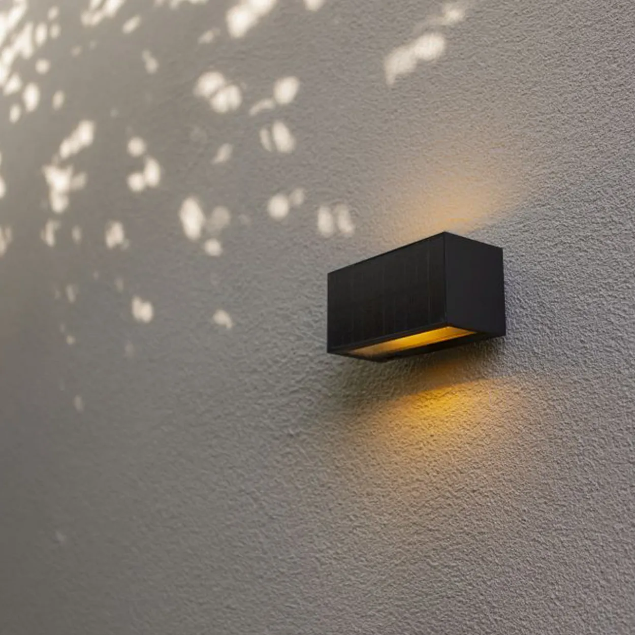 Lutec solar inka vegglampe mørkegrå
