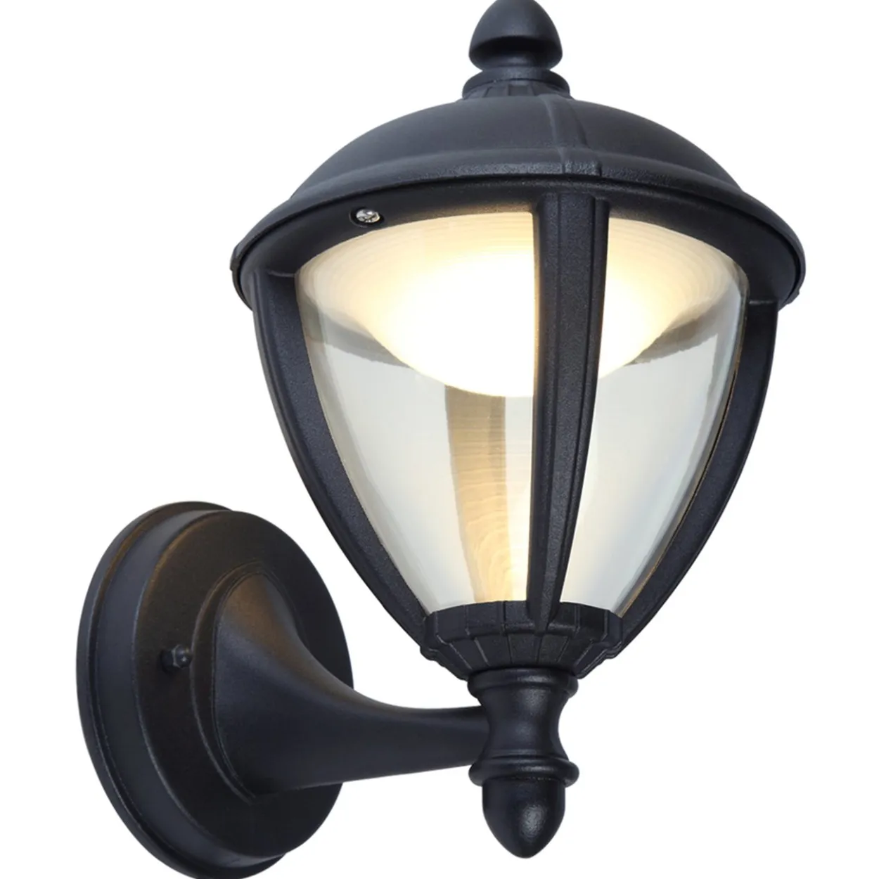 Lutec tradition unite vegglampe up matt sort