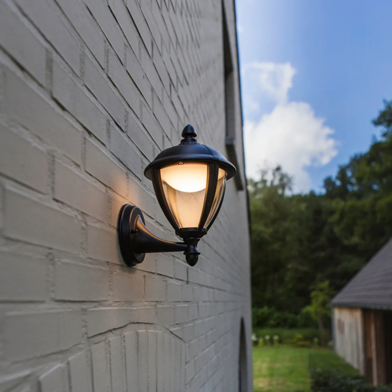 Lutec tradition unite vegglampe up matt sort