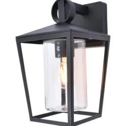 Lutec tradition west vegglampe matt sort