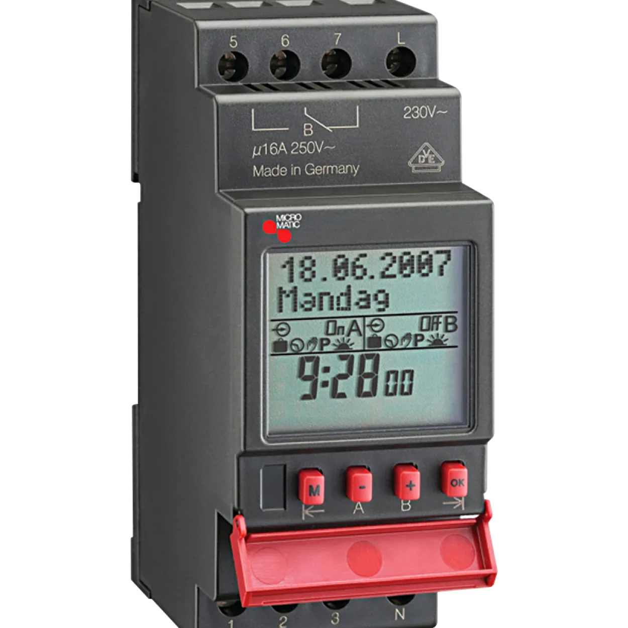 Micromatic astrour 2-kanaler 230v skinnemontering