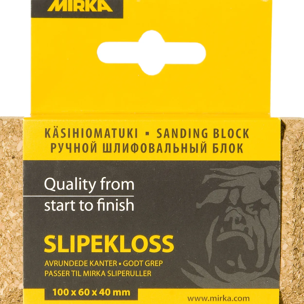 Mirka slipekloss 100x60x40mm