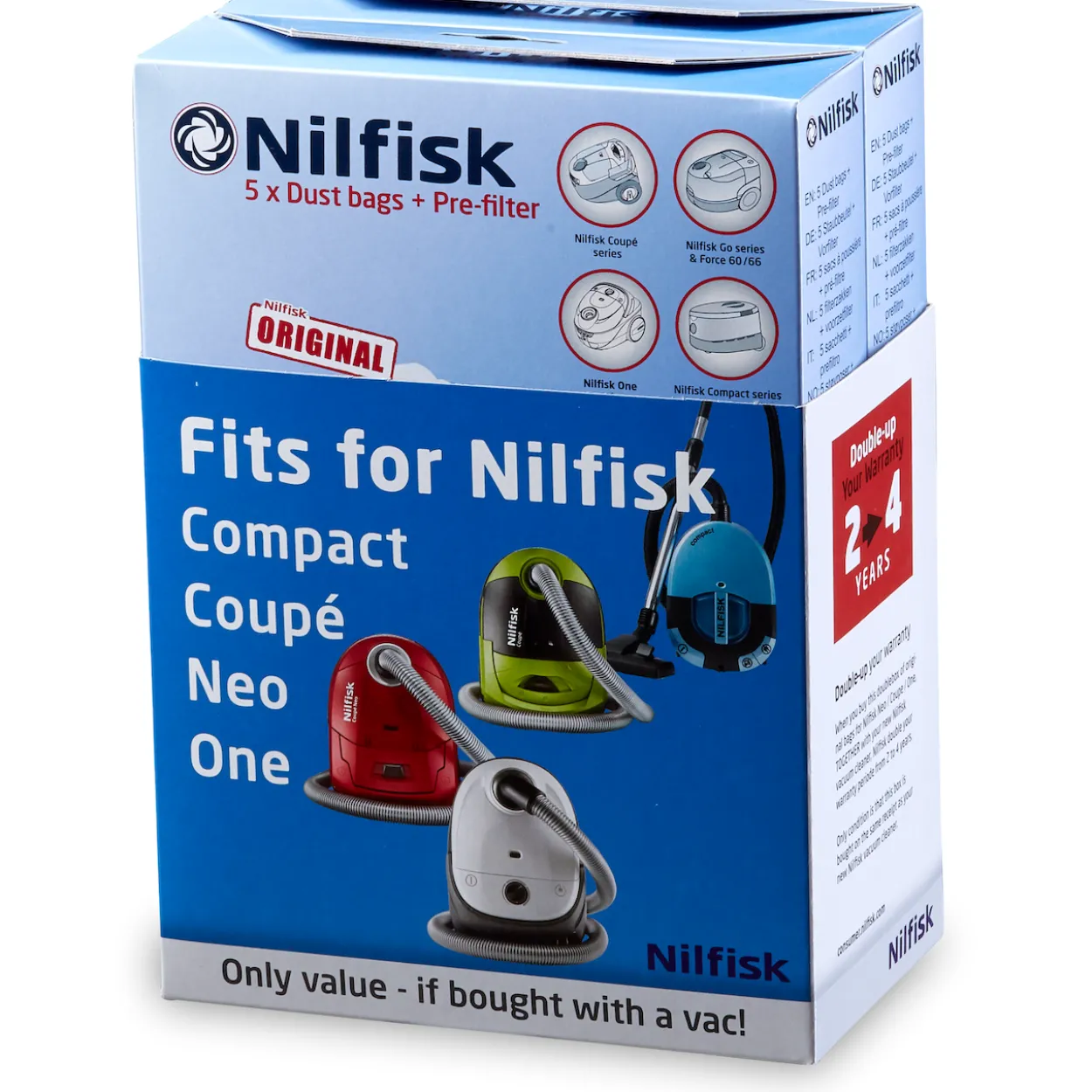 Nilfisk one warranty box 10 poser