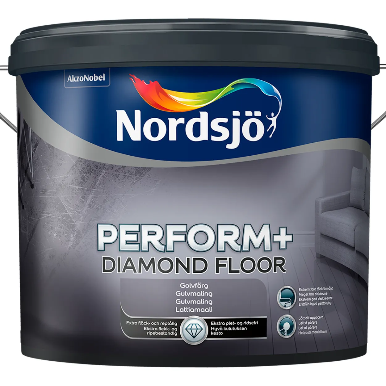 Nordsjø perform+ diamond floor bw 10l