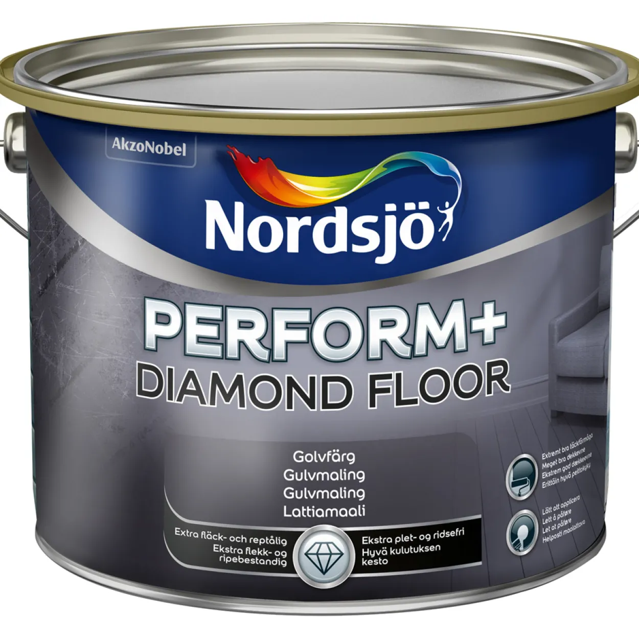 Nordsjø perform+ diamond floor bw 1 l