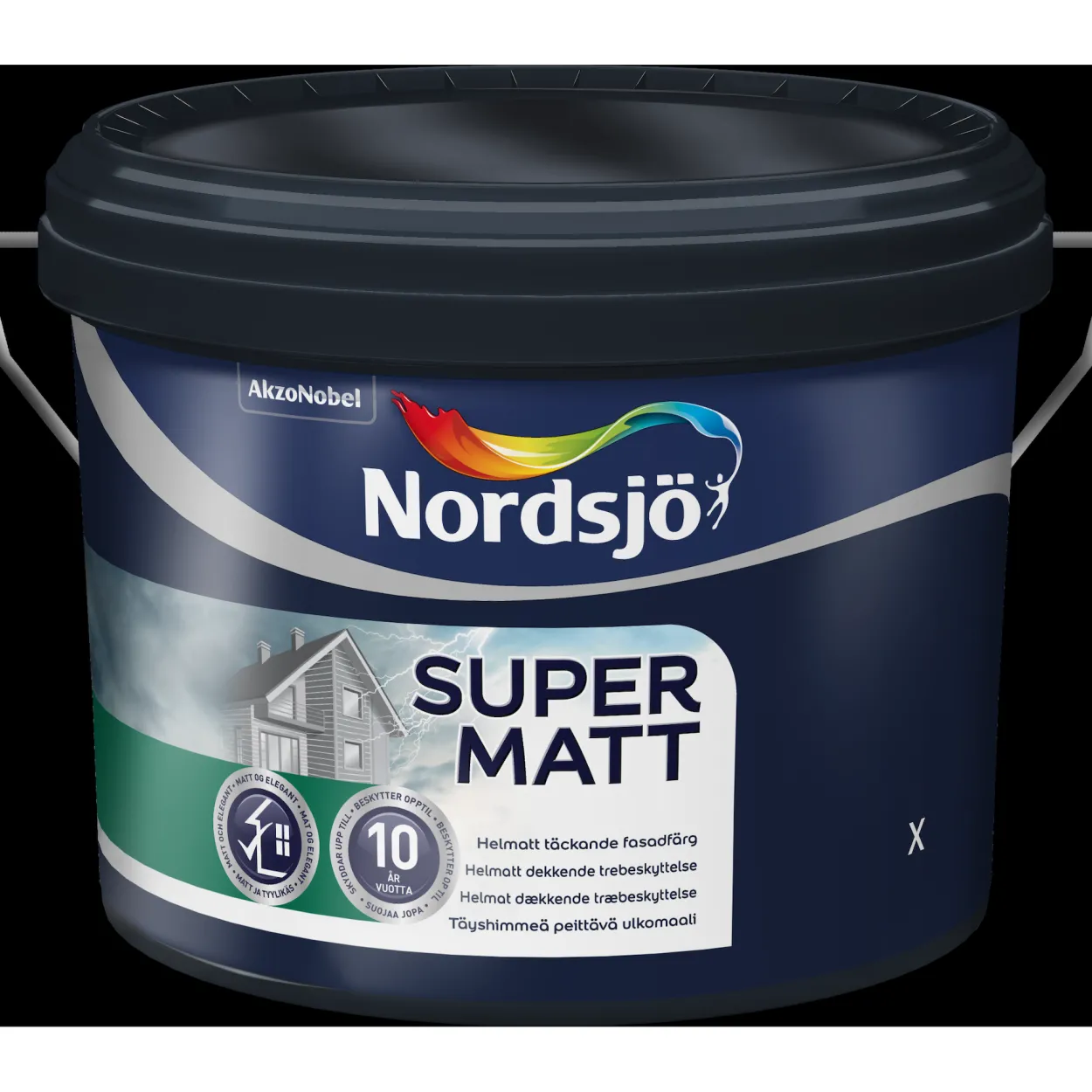 Nordsjø supermatt bw 10l