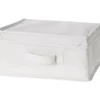 Oppbevaringsboks med lokk 31x28x15cm hvit