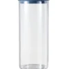 Oppbevaringskrukke borosilikatglass 2500ml glasslokk blå