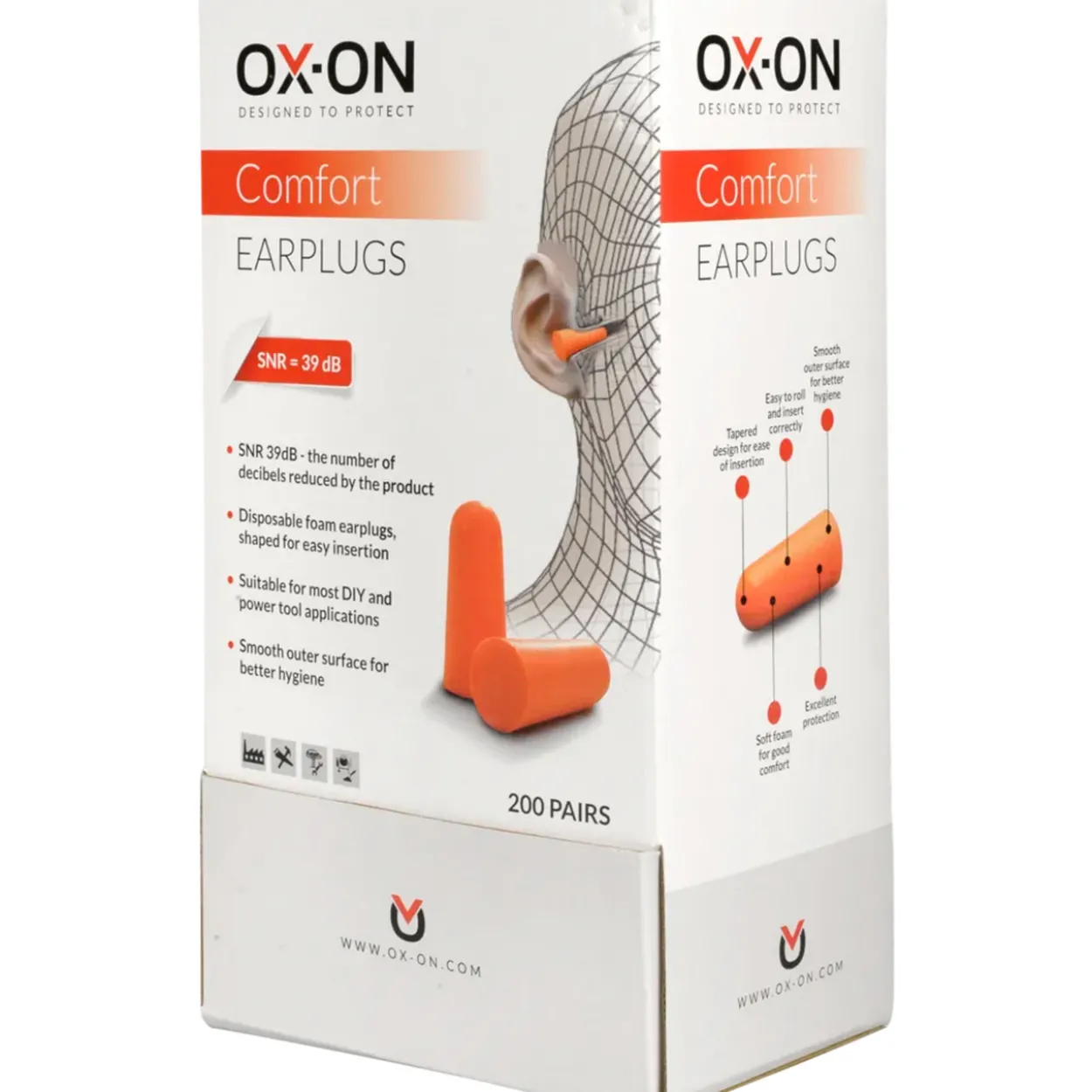 Ox-on engangsørepropper comfort 400stk