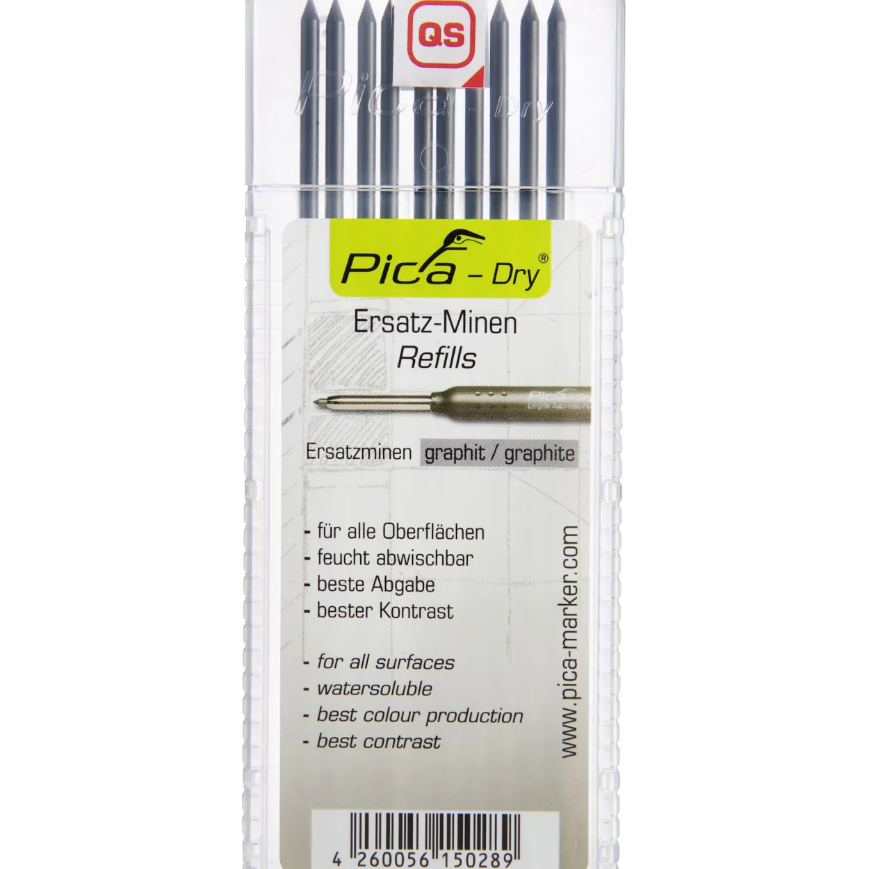 Pica 10pk refill til merkepen graphit