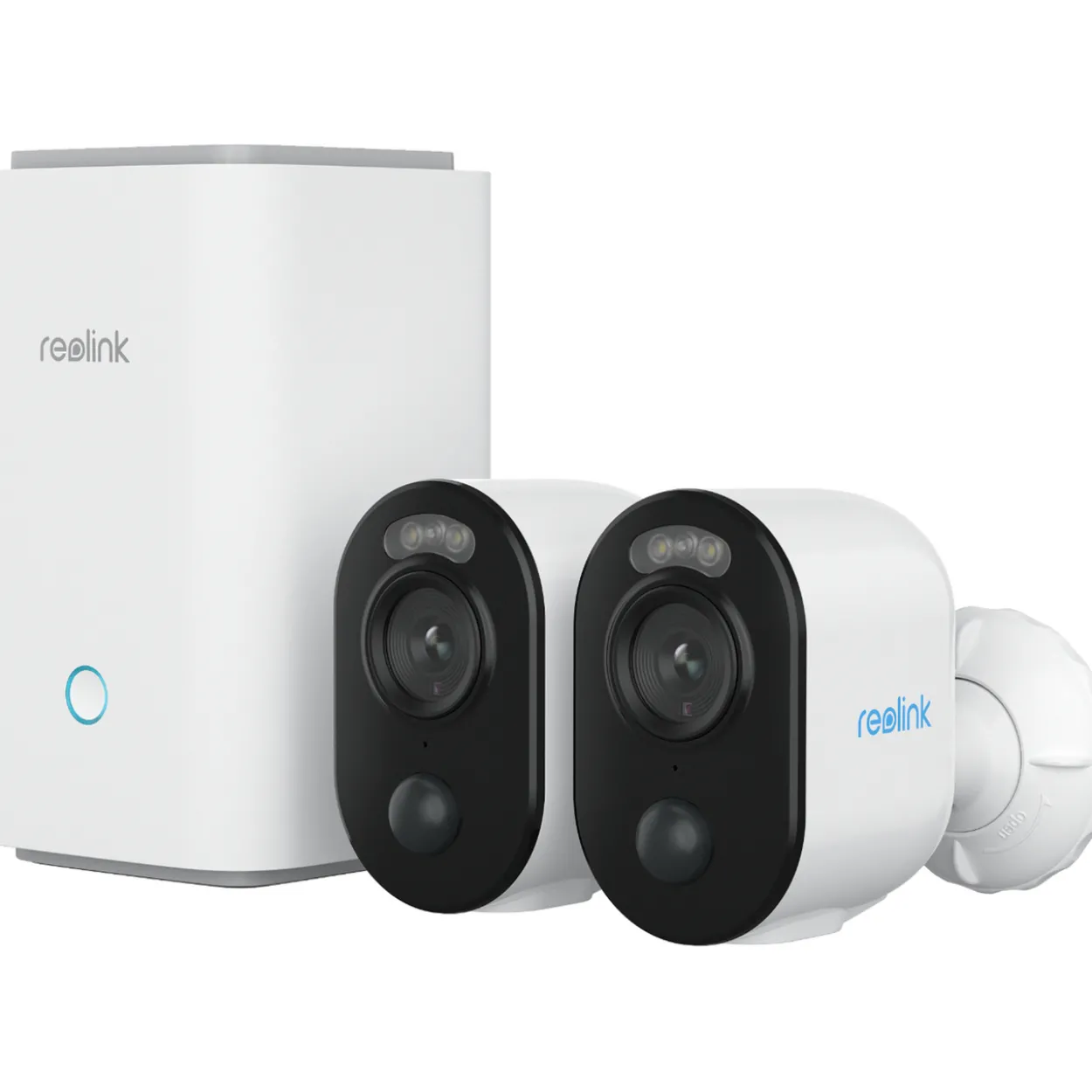 Reolink batteridrevet kamerakit home hub m/ 2x argus 3e