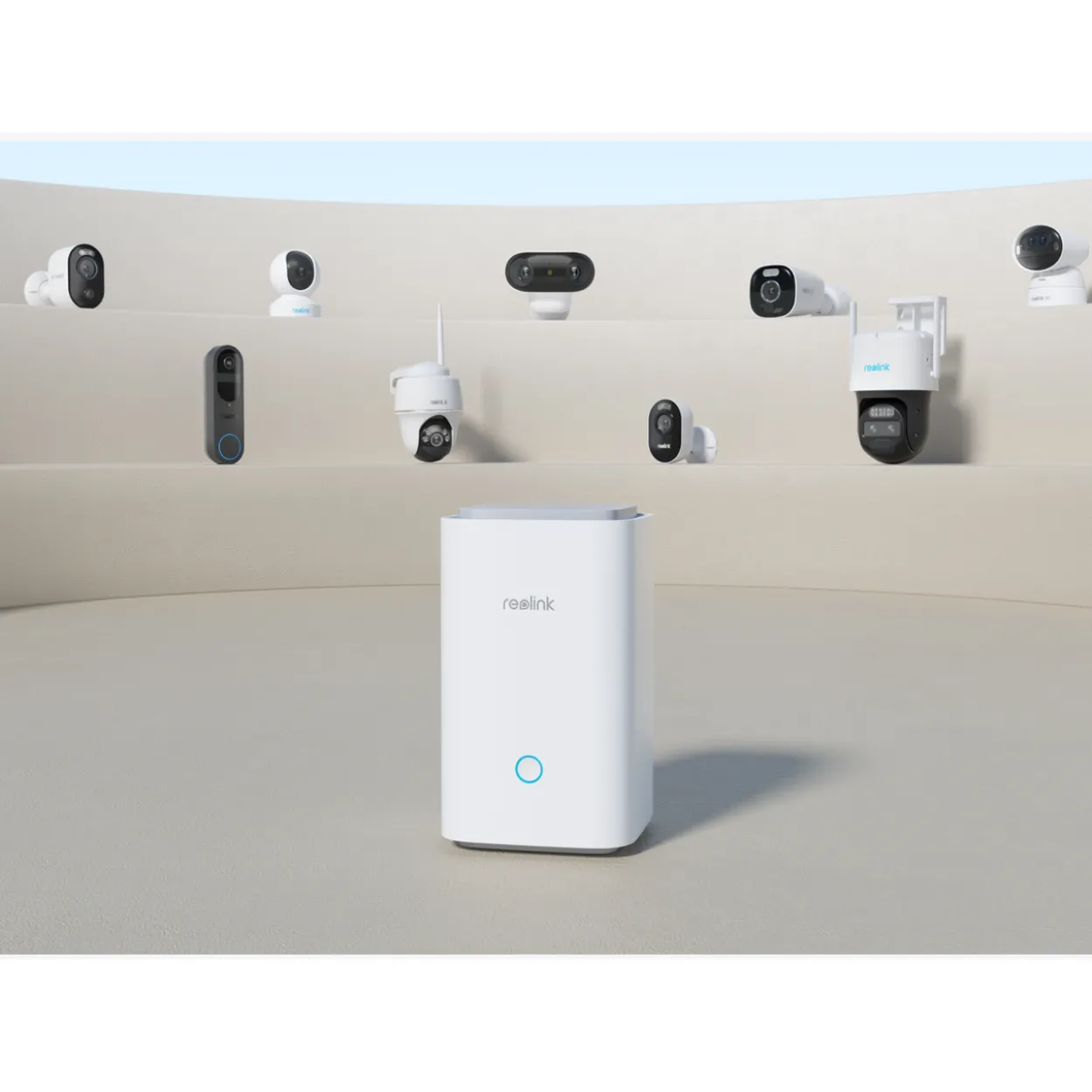Reolink batteridrevet kamerakit home hub m/ 2x argus 3e
