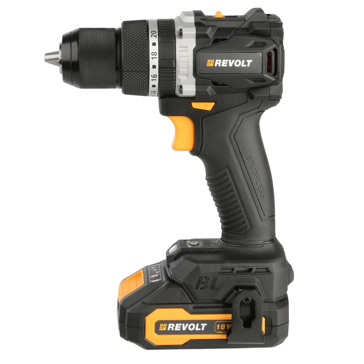Revolt overload 18v slagdrill 70nm børsteløs