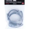 Rørklammer 110 mm grå plast 2pk.