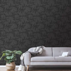 Sans fibertapet sort metallic vareprøve