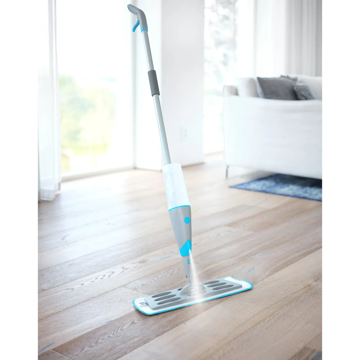 Smart microfiber spraymopp