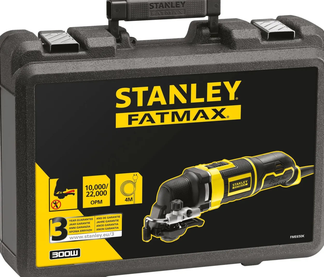 Stanley fatmax multikutter 300w med tilbehør i koffert