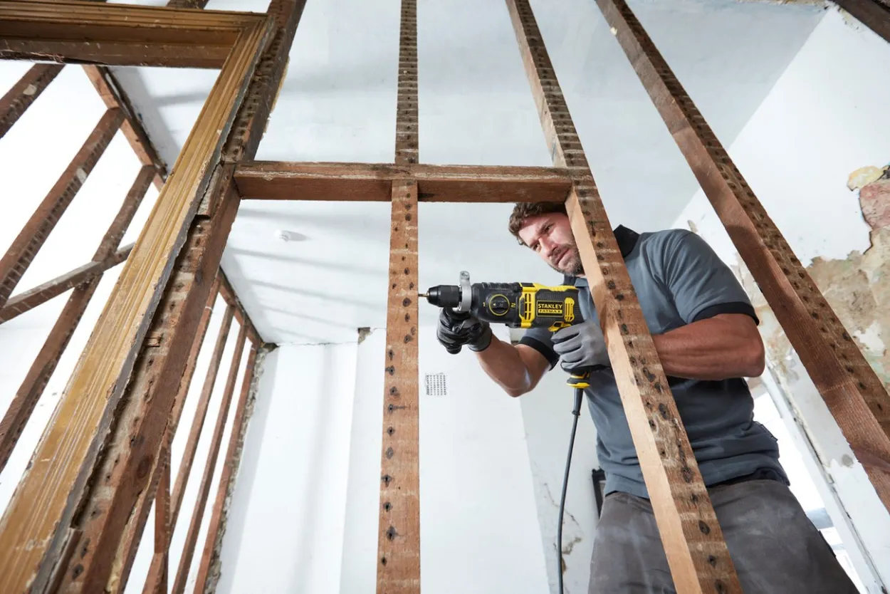 Stanley fatmax slagdrill 750w 13mm chuck i koffert