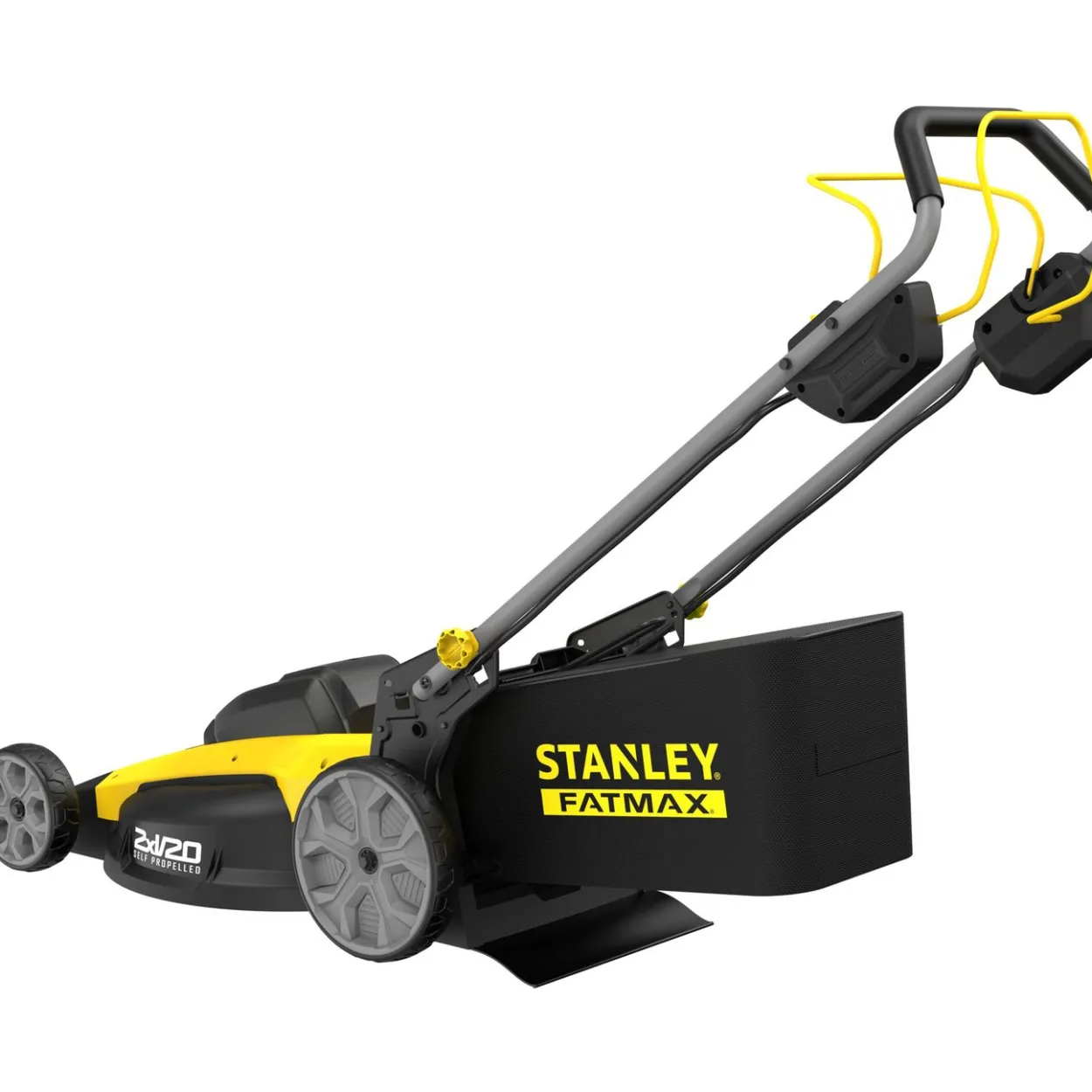 Stanley fatmax v20 gressklipper m/2x18v 4ah batteri og lader