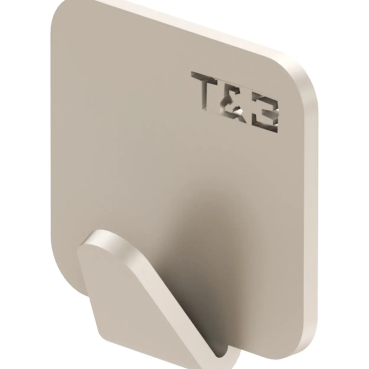 T&b enkel knagg beige