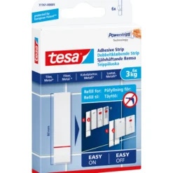 Tesa powerstrips refill flis og metall 6x3kg