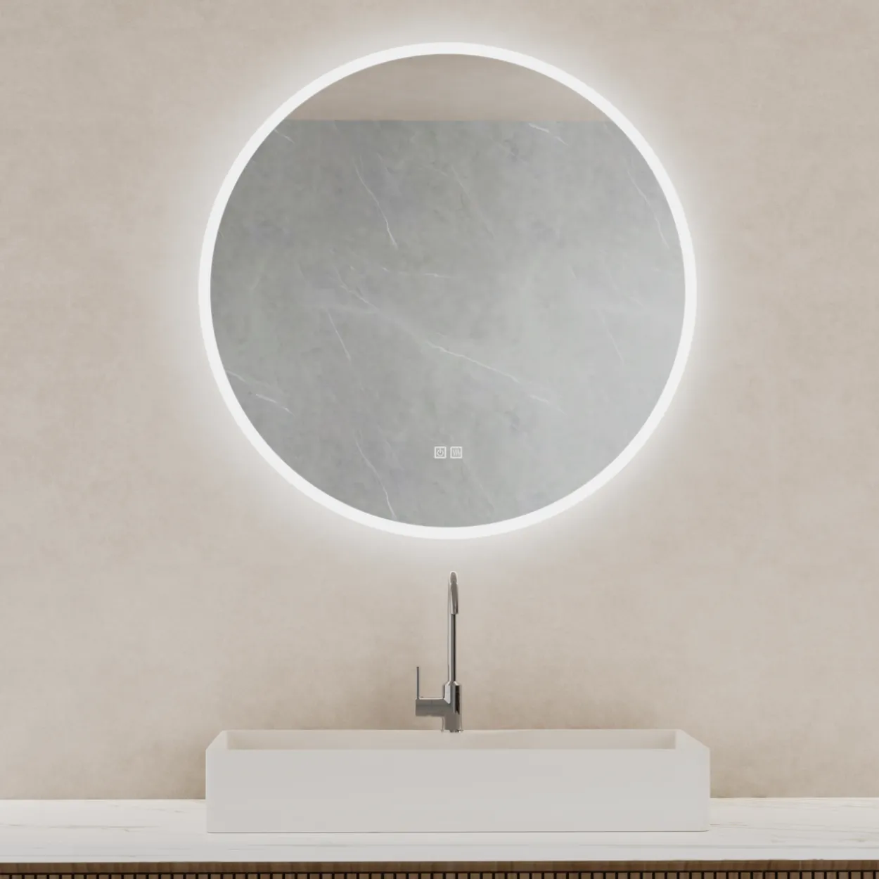 Trend moon lysspeil ø90 cm