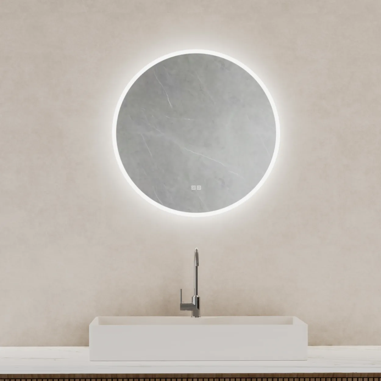 Trend moon lysspeil ø70 cm