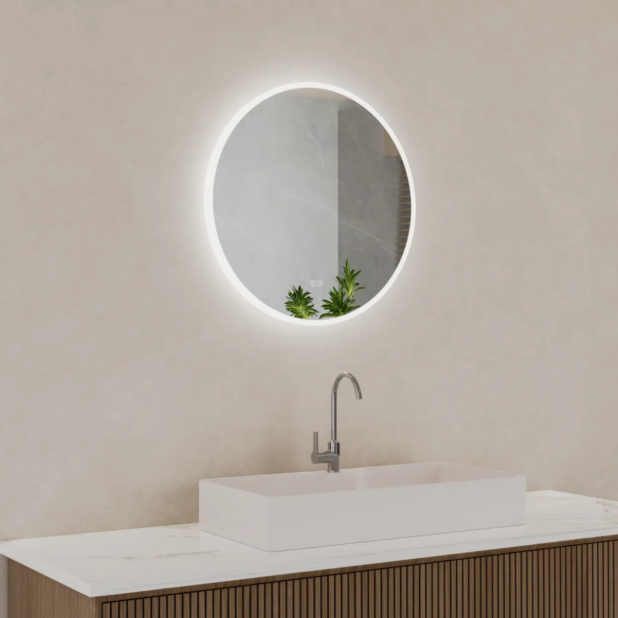 Trend moon lysspeil ø70 cm