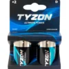 Tyzon 1,5 v d superalkalisk batteri 2-pk