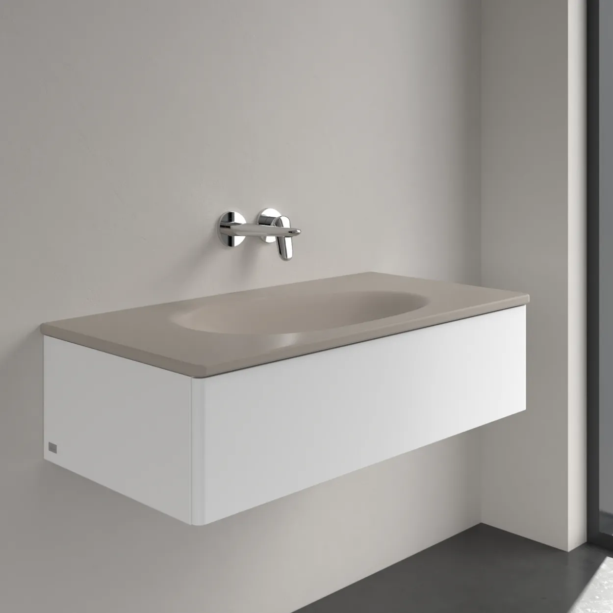 V&b antao servant c+ 100x50 u/overløp almond