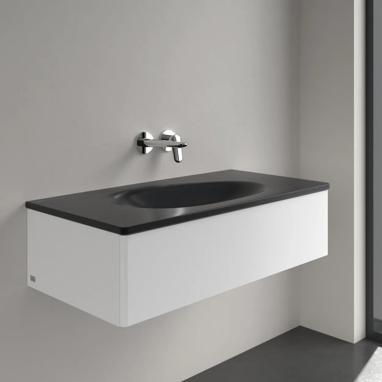 V&b antao servant c+ 100x50 u/overløp pure black