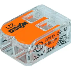 Wago 2-hull med åpner 5pk.